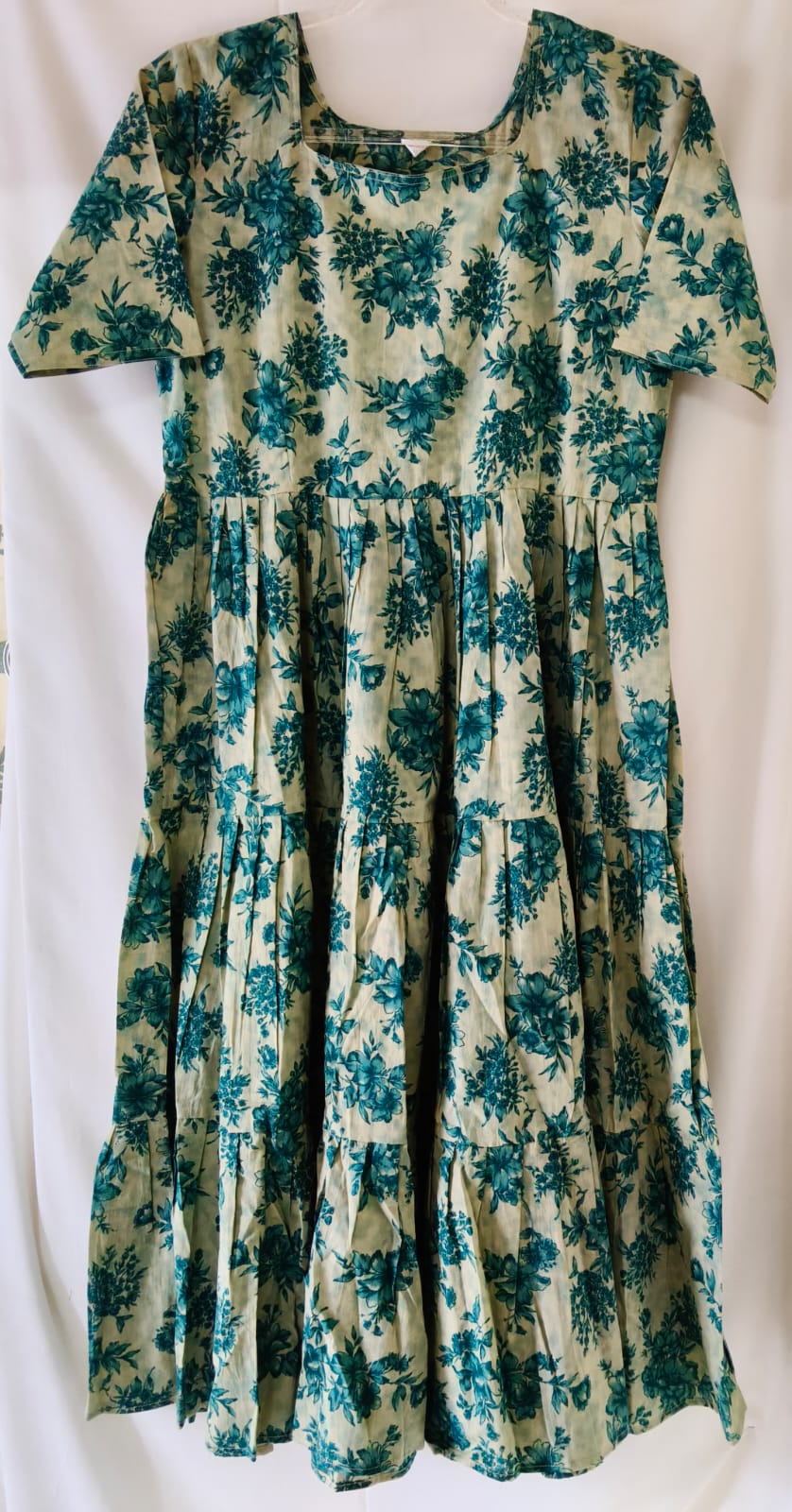 Green Floral Kurta