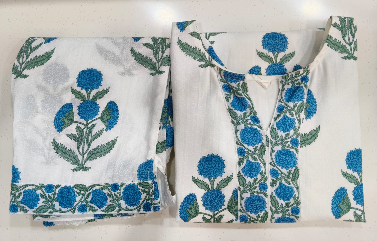 White Floral Co ord Set