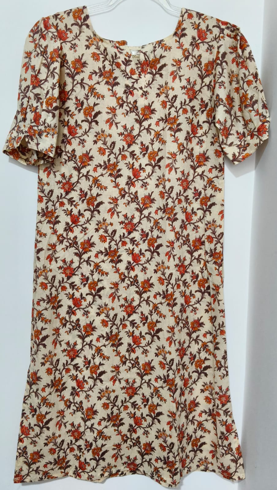SANDAL BROWN FLORAL KURTA