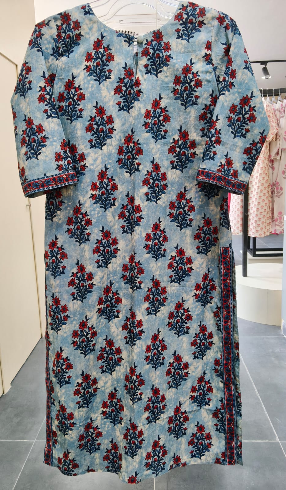 Dark Blue Floral Co Ord Set