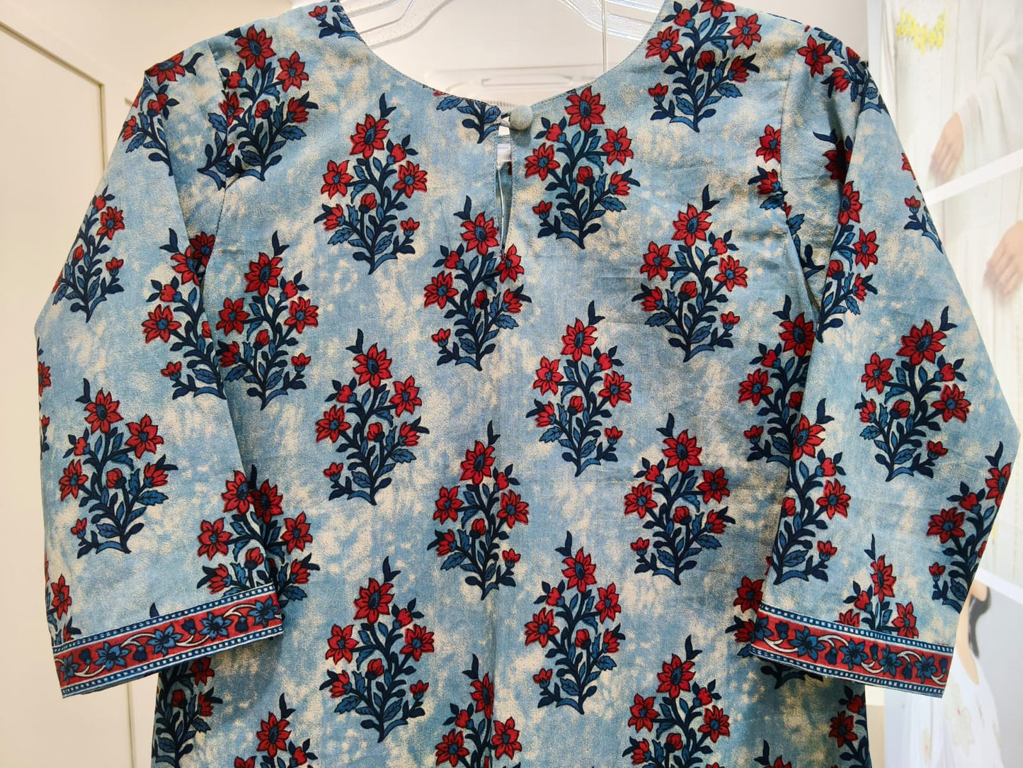 Dark Blue Floral Co Ord Set