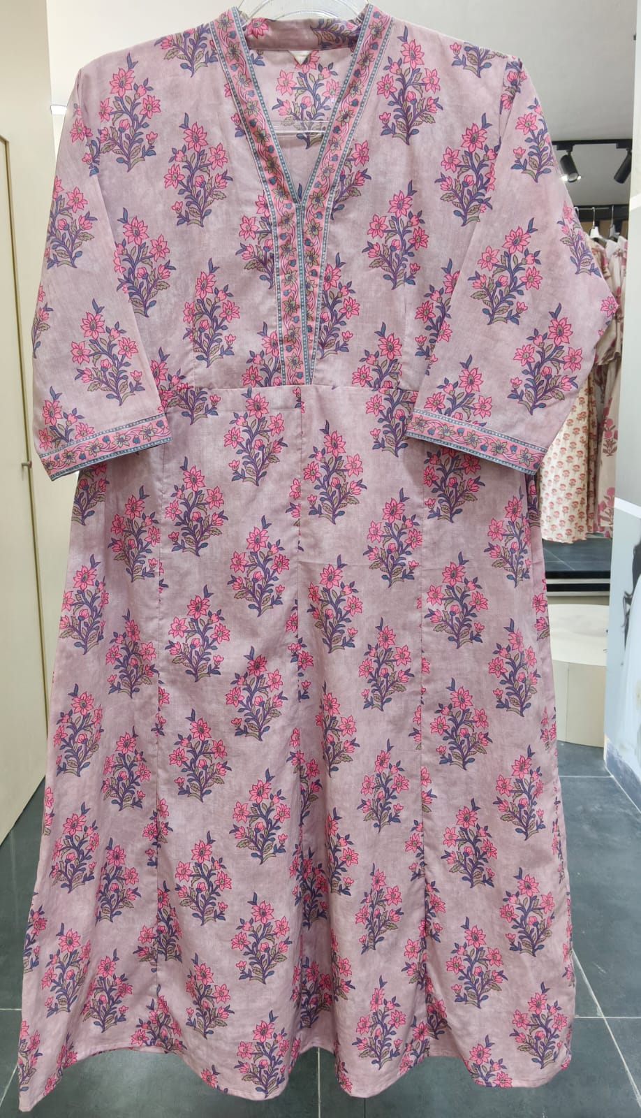 Pink Floral collar  Co Ord Set