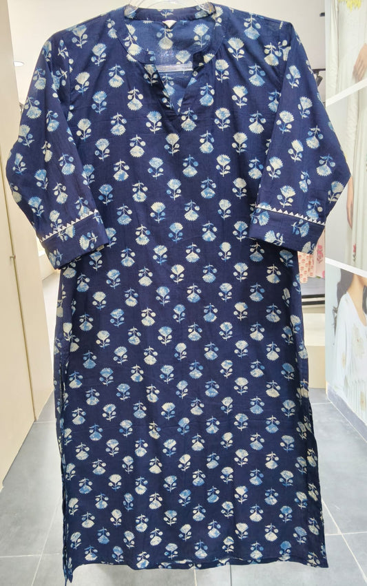 DARK BLUR FLORAL CO ORD SET