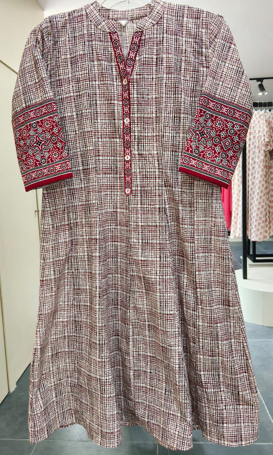RED PANEL CUT CO ORD SET