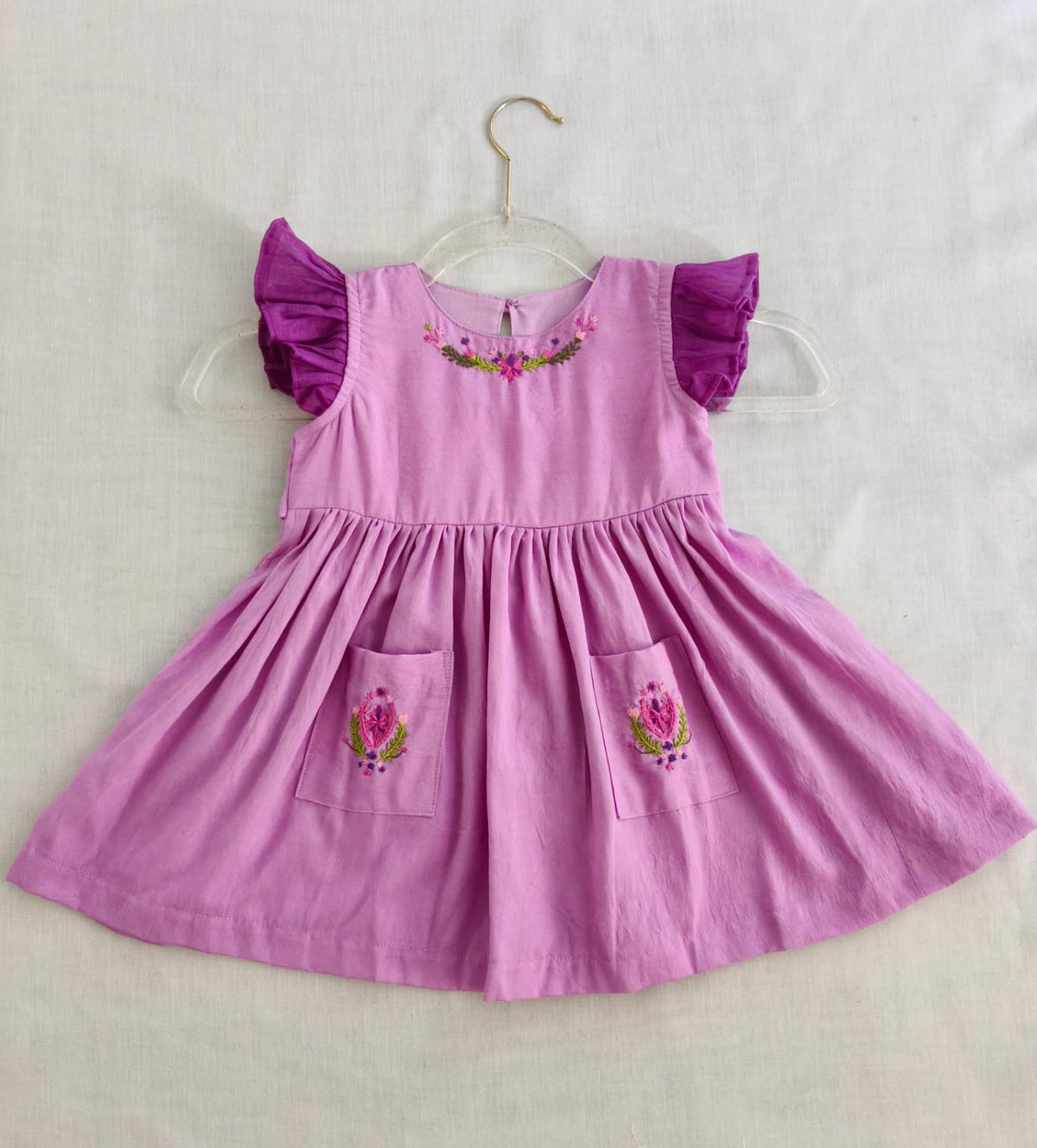 Lavender Floral Dress