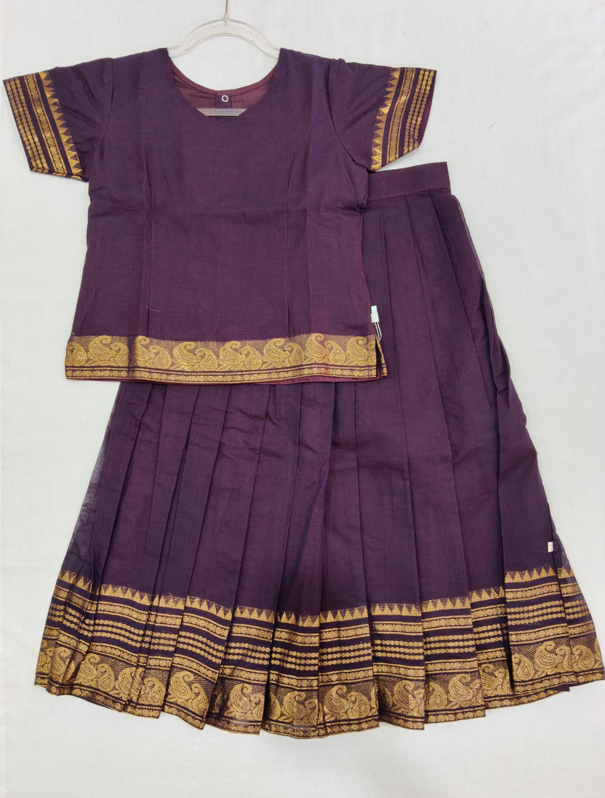 Violet W Long Border-Silk Cotton