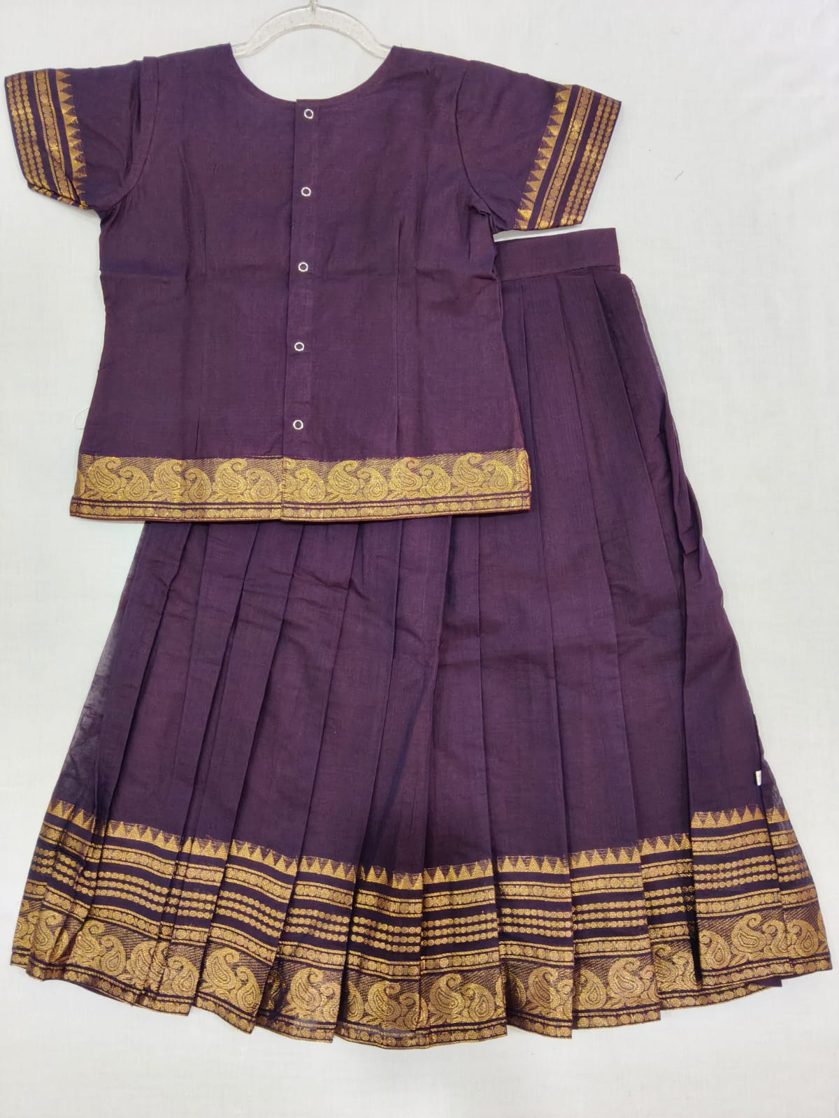 Violet W Long Border-Silk Cotton