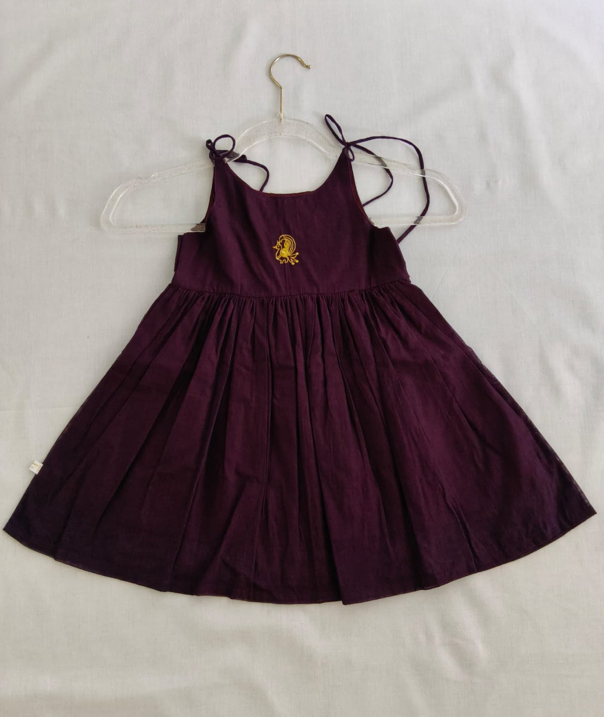 Violet w Red Border-Silk Cotton